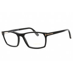Tom Ford FT5295 002 Men's Rectangular Eyeglasses in Matte Black Acetate Full Rim