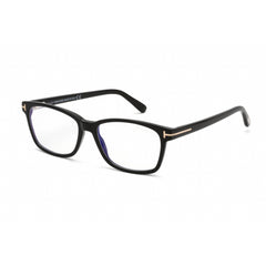Tom Ford FT5713-B 001 Women's Shiny Black Acetate Full Rim Rectangular Eyeglasses