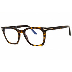 Tom Ford FT5736-B 052 Men's Dark Havana Acetate Full Rim Rectangular Shape Eyeglasses