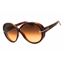 Tom Ford FT1116 53F Women's Oversized Sunglasses Blonde Havana Injected Propionate
