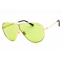 Tom Ford FT1158 30N Men's Oversized Full Rim Sunglasses - Shiny Deep Gold Metal Frame