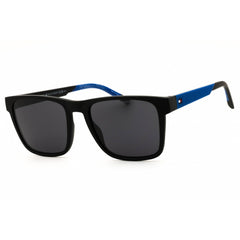 Tommy Hilfiger TH 2144/S 0D51 IR Men's Black/Blue Plastic Rectangular Shape Sunglasses