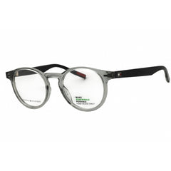 Tommy Hilfiger Th 1526 09V 00 Men's Round Full Rim Eyeglasses Grey/Blue Plastic Frame