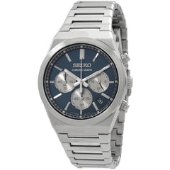 Seiko SSB453P1 Sport Chronograph Men's Stainless Steel Blue Dial Watch 40mm