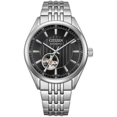 Citizen Collection NH9110-90E Men's Mechanical Open Heart Watch, 40mm Steel