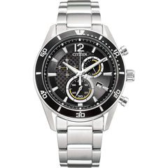 Citizen Alterna VO10-6742F Men's Eco-Drive Chronograph Watch, Black, 40mm