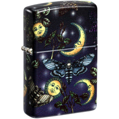 Zippo 49352 Butterfly Skull Design Windproof Lighter, 540 Color Print