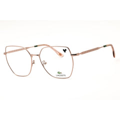 Lacoste L2309 N 662 Matte Rose Women's Metal Rectangular Full Rim Eyeglasses