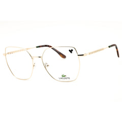 Lacoste L2309 N 714 Gold Metal Women's Full Rim Rectangular Eyeglasses