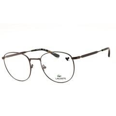 Lacoste L2315 035 Dark Gunmetal Unisex Round Metal Full Rim Eyeglasses