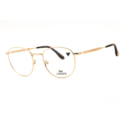 Lacoste L2315 714 Gold Metal Round Unisex Eyeglasses Full Rim
