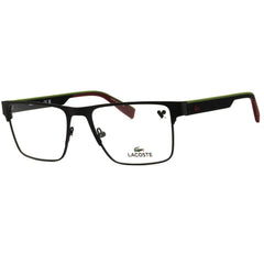 Lacoste L2318 002 Matte Black Men's Metal Rectangular Full Rim Eyeglasses