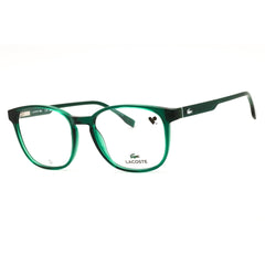 Lacoste L2975 N 301 Transparent Green Injected Propionate Round Men's Eyeglasses