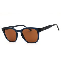 Lacoste L6026SN 410 Transparent Blue Injected Propionate Rectangular Men's Sunglasses