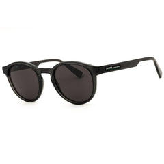 Lacoste L6055SN 035 Transparent Dark Grey Men's Injected Propionate Full Rim Round