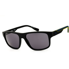 Lacoste L6057SN 002 Matte Black Injected Propionate Rectangular Men's Sunglasses