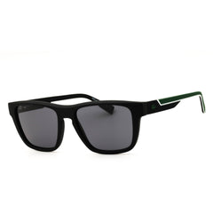 Lacoste L6058SN 002 Matte Black Injected Propionate Rectangular Men's Sunglasses