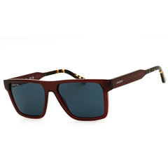 Lacoste L6059S 601 Transparent Burgundy Injected Propionate Men's Full Rim Rectangular
