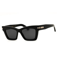 Salvatore Ferragamo SF2031S 001 Black Acetate Cat Eye Women's Sunglasses Full Rim