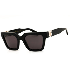Salvatore Ferragamo SF2066S 001 Black Women's Acetate Full Rim Rectangular Sunglasses