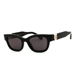 Salvatore Ferragamo SF2067S 001 Black Acetate Women's Full Rim Oval Sunglasses