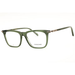 Salvatore Ferragamo SF3007 317 Transparent Green Men's Acetate Rectangular Full Rim