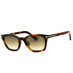 Tom Ford FT1275-D 53F Blonde Havana Men's Acetate Full Rim Rectangular Sunglasses