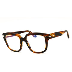 Tom Ford FT6094-B 055 Coloured Havana Women's Acetate Rectangular Full Rim Eyeglasses