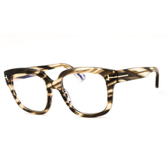 Tom Ford FT6094-B 056 Havana/Black Acetate Women's Full Rim Rectangular Eyeglasses