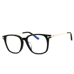 Tom Ford FT6106-D-B 001 Shiny Black Acetate Rectangular Unisex Eyeglasses Full Rim