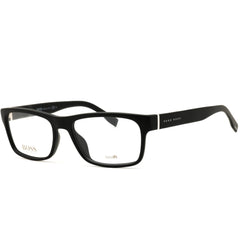 Hugo Boss Unisex Matte Black Plastic Full Rim Rectangular Eyeglasses - 0729 0DL5 00