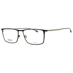 Hugo Boss Men's Matte Black Titanium Full Rim Rectangular Frame Eyeglasses - 0976 003