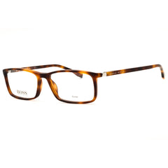 Hugo Boss Men's Tortoise Acetate Rectangular Frame Eyeglasses - 0680/IT 0086 00