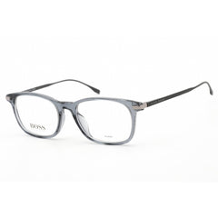 Hugo Boss Men's Grey Acetate Full Rim Rectangular Frame Eyeglasses - 0989 0KB7 00