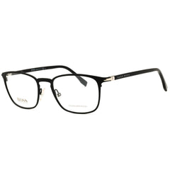 Hugo Boss Men's Black Metal Full Rim Rectangular Eyeglasses - 1043/IT 0003 00