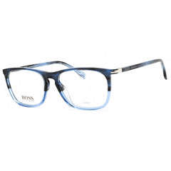 Hugo Boss Men's Blue Havana Plastic Full Rim Frame Eyeglasses - 1044/IT 0JBW 00