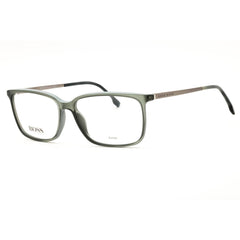 Hugo Boss Unisex Grey Acetate Full Rim Rectangular Eyeglasses - 1185/IT 0KB7 00