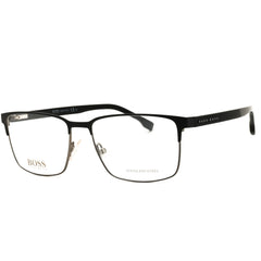 Hugo Boss 1301/U 0003 00 Black Rectangular Full Rim Eyeglasses in Metal for Men's