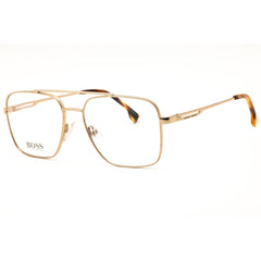 Hugo Boss 1328 0J5G 00 Gold Rectangular Full Rim Eyeglasses in Metal for Men's