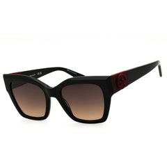 Longchamp LO762S 001: Black Cat Eye Sunglasses for Women's with Brown Gradient Lenses