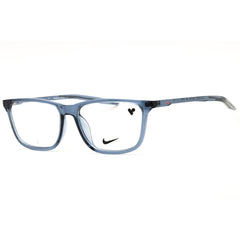Nike 7018 460 Diffused Blue Rectangular Eyeglasses in Injected Propionate for Men's