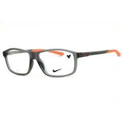 Nike 7291 N 034 Men's Matte Smoke Grey/Total Orange Rectangular Eyeglasses