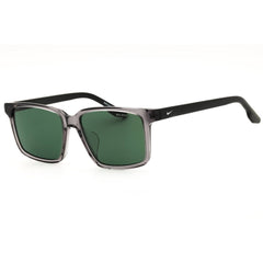 Nike ECLIPSE FALL LB IB0342 005 - Grey Rectangular Sunglasses for Men's, Green Lenses