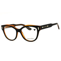 Calvin Klein CK23541 008 Women's Black/Brown Full Rim Cat Eye Acetate Eyeglasses Frame