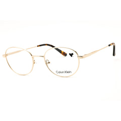 Calvin Klein CK24115N 717 Unisex Gold Full Rim Round Metal Eyeglasses Frame