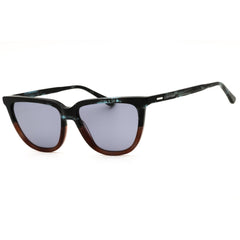Calvin Klein CK24537S 461 Women's Blue Havana/Havana Oval Acetate Sunglasses Frame