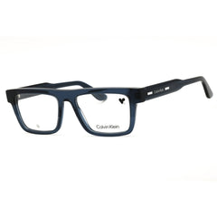 Calvin Klein CK25520 438 Men's Transparent Blue Rectangular Acetate Eyeglasses Frame