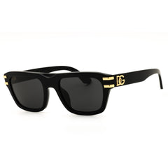 Dolce & Gabbana 0DG4496 501/87 Men's Black Acetate Full Rim Rectangular Sunglasses