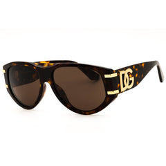 Dolce & Gabbana 0DG4499 502/73 Men's Havana Acetate Full Rim Oval Sunglasses