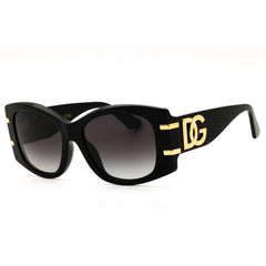 Dolce & Gabbana 0DG4501 501/8G Women's Shiny Black Full Rim Oversized Sunglasses